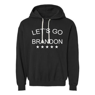 Let's Go Brandon Funny Joe Biden Garment-Dyed Fleece Hoodie
