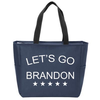 Let's Go Brandon Funny Joe Biden Zip Tote Bag