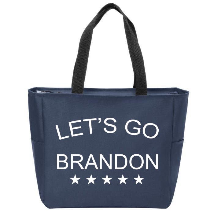Let's Go Brandon Funny Joe Biden Zip Tote Bag