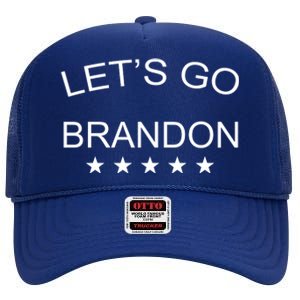 Let's Go Brandon Funny Joe Biden High Crown Mesh Back Trucker Hat