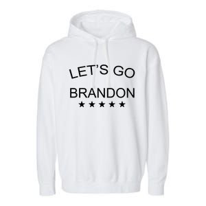 Let's Go Brandon Funny Joe Biden Garment-Dyed Fleece Hoodie