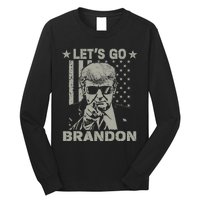 LetS Go Braden Brandon Us Flag Funny Trendy Sarcastic Long Sleeve Shirt