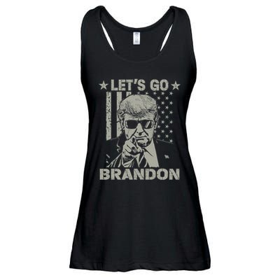 LetS Go Braden Brandon Us Flag Funny Trendy Sarcastic Ladies Essential Flowy Tank