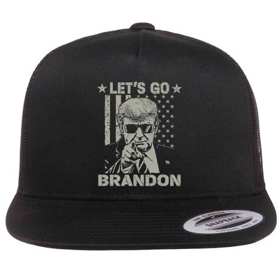 LetS Go Braden Brandon Us Flag Funny Trendy Sarcastic Flatbill Hat