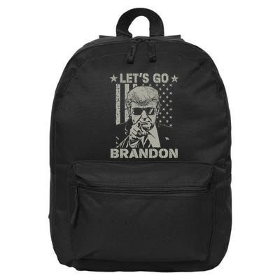 LetS Go Braden Brandon Us Flag Funny Trendy Sarcastic 16 in Basic Backpack