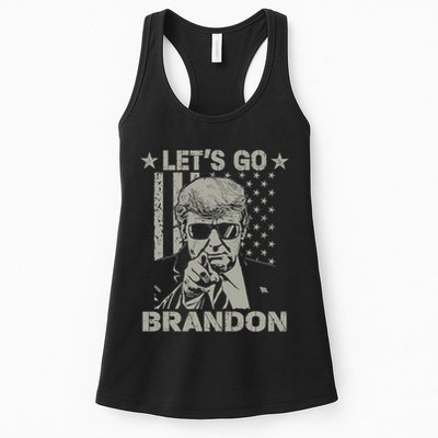 LetS Go Braden Brandon Us Flag Funny Trendy Sarcastic Womens Tank Top