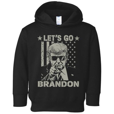 LetS Go Braden Brandon Us Flag Funny Trendy Sarcastic Toddler Hoodie