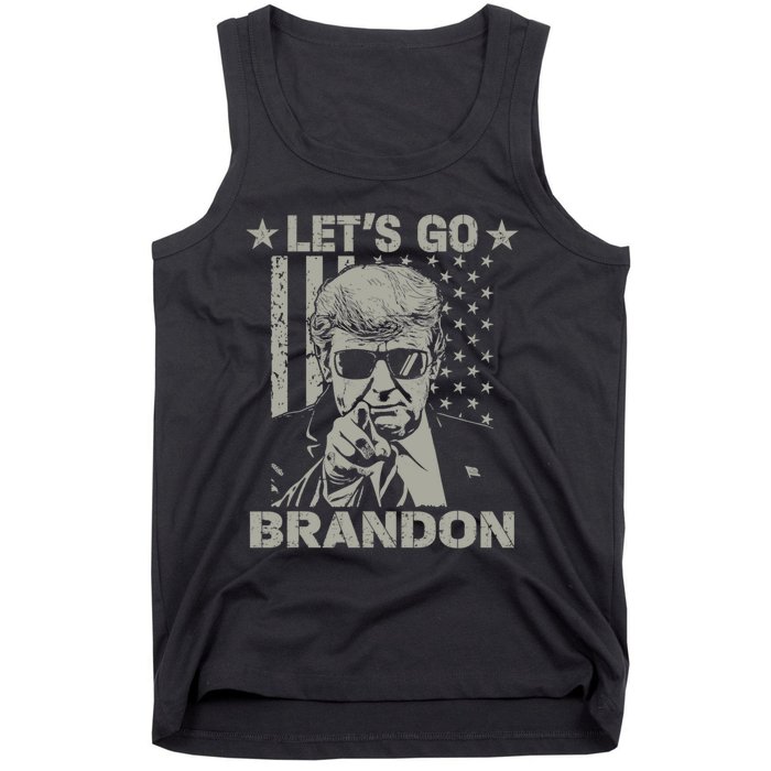 LetS Go Braden Brandon Us Flag Funny Trendy Sarcastic Tank Top