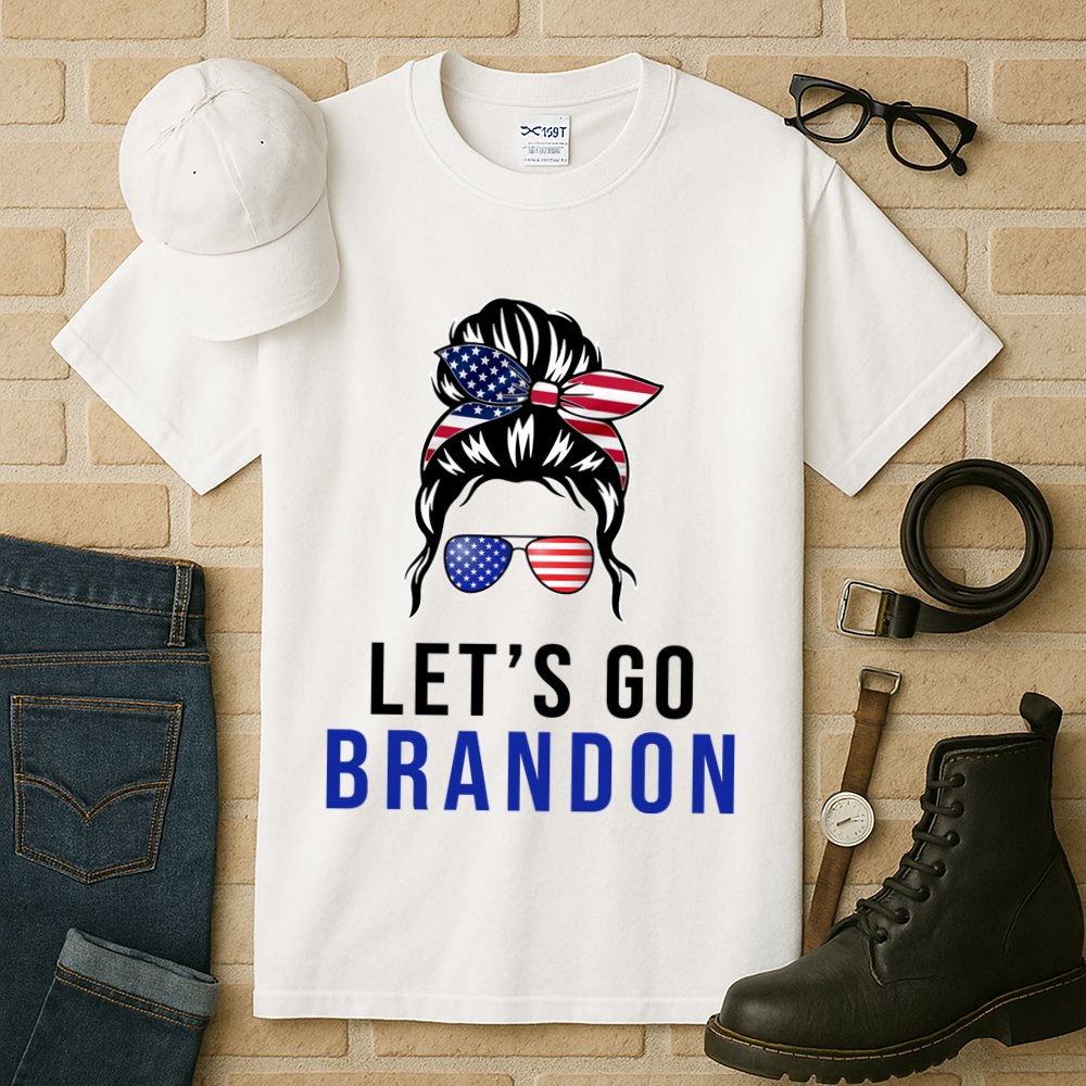 Let's Go Brandon Messy Bun Tall T-Shirt