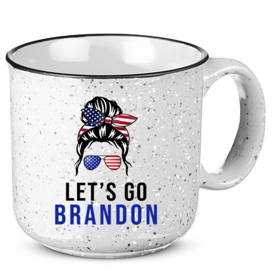 Let's Go Brandon Messy Bun 15oz Campfire Ceramic Mug