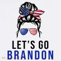 Let's Go Brandon Messy Bun PosiCharge Competitor Tank