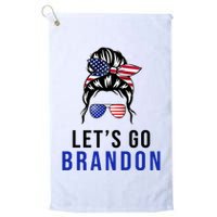 Let's Go Brandon Messy Bun Golf Towel