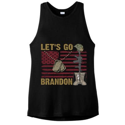 Let's Go Brandon Lets Go Brandon Lets Go Brandon Let's Go Brandon Ladies PosiCharge Tri-Blend Wicking Tank
