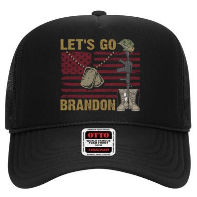 Let's Go Brandon Lets Go Brandon Lets Go Brandon Let's Go Brandon High Crown Mesh Back Trucker Hat