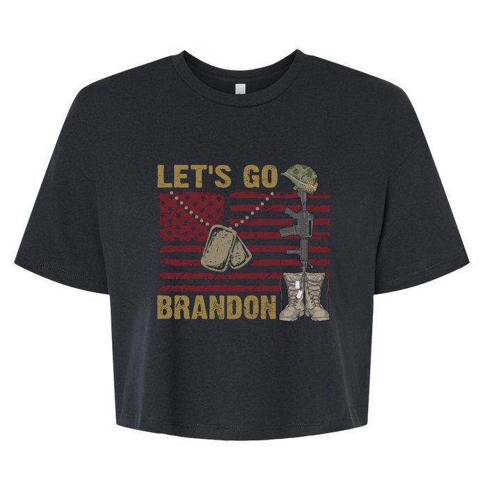 Let's Go Brandon Lets Go Brandon Lets Go Brandon Let's Go Brandon Bella+Canvas Jersey Crop Tee