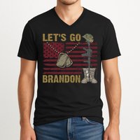 Let's Go Brandon Lets Go Brandon Lets Go Brandon Let's Go Brandon V-Neck T-Shirt