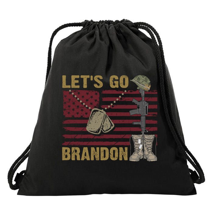 Let's Go Brandon Lets Go Brandon Lets Go Brandon Let's Go Brandon Drawstring Bag