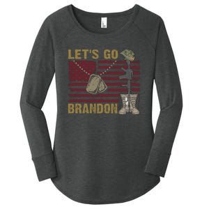 Let's Go Brandon Lets Go Brandon Lets Go Brandon Let's Go Brandon Women's Perfect Tri Tunic Long Sleeve Shirt