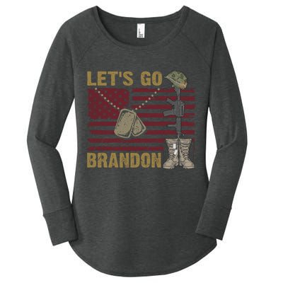 Let's Go Brandon Lets Go Brandon Lets Go Brandon Let's Go Brandon Women's Perfect Tri Tunic Long Sleeve Shirt