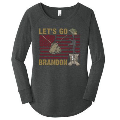 Let's Go Brandon Lets Go Brandon Lets Go Brandon Let's Go Brandon Women's Perfect Tri Tunic Long Sleeve Shirt