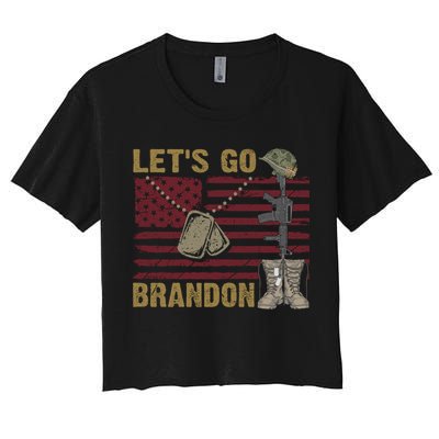 Let's Go Brandon Lets Go Brandon Lets Go Brandon Let's Go Brandon Crop Top
