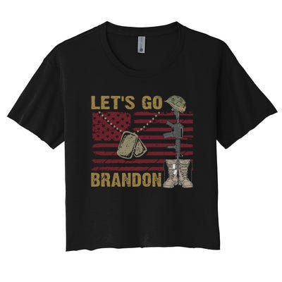 Let's Go Brandon Lets Go Brandon Lets Go Brandon Let's Go Brandon Women's Crop Top Tee