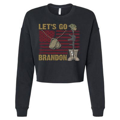Let's Go Brandon Lets Go Brandon Lets Go Brandon Let's Go Brandon Cropped Pullover Crew