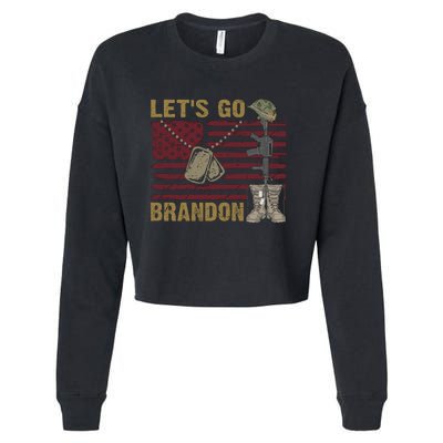 Let's Go Brandon Lets Go Brandon Lets Go Brandon Let's Go Brandon Cropped Pullover Crew