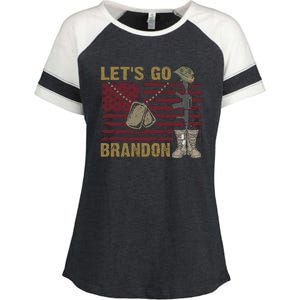 Let's Go Brandon Lets Go Brandon Lets Go Brandon Let's Go Brandon Enza Ladies Jersey Colorblock Tee