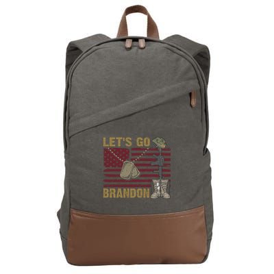 Let's Go Brandon Lets Go Brandon Lets Go Brandon Let's Go Brandon Cotton Canvas Backpack