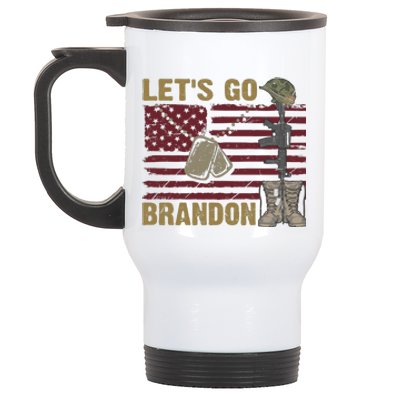 Let's Go Brandon Lets Go Brandon Lets Go Brandon Let's Go Brandon Stainless Steel Travel Mug