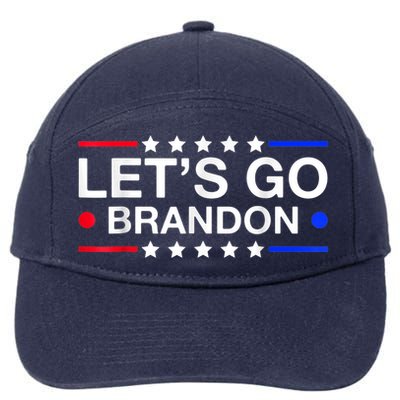 Let's Go Brandon Conservative US Flag 7-Panel Snapback Hat