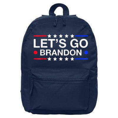 Let's Go Brandon Conservative US Flag 16 in Basic Backpack