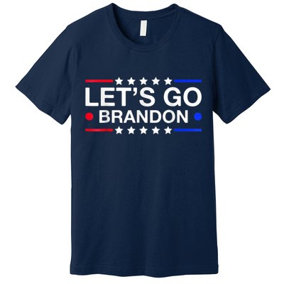 Let's Go Brandon Conservative US Flag Premium T-Shirt