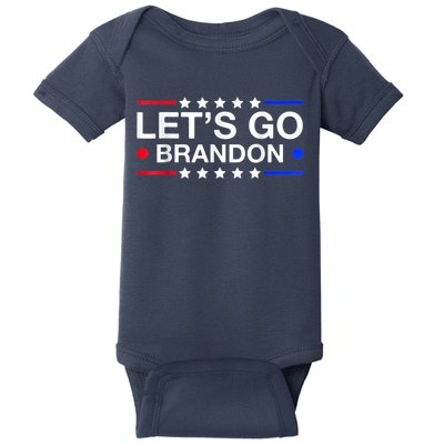 Let's Go Brandon Conservative US Flag Baby Bodysuit