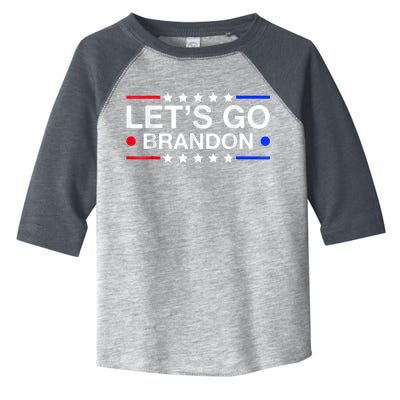 Let's Go Brandon Conservative US Flag Toddler Fine Jersey T-Shirt
