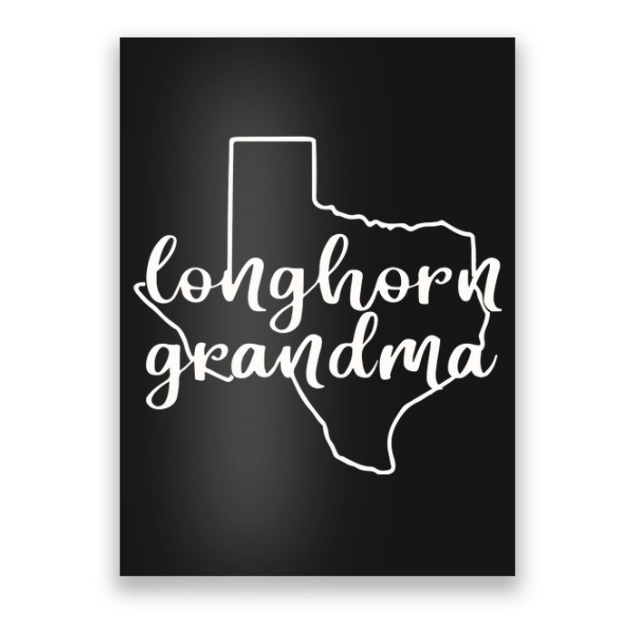 Longhorn Grandma Bella Poster