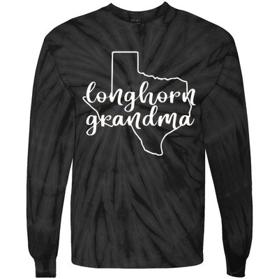 Longhorn Grandma Bella Tie-Dye Long Sleeve Shirt