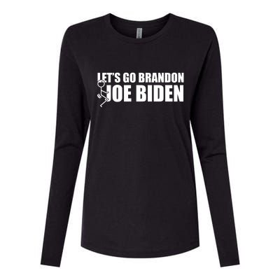 Let's Go Brandon F Joe Biden Funny Womens Cotton Relaxed Long Sleeve T-Shirt