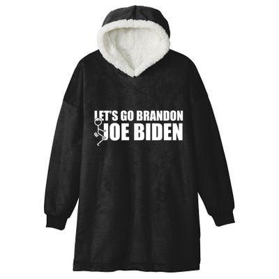 Let's Go Brandon F Joe Biden Funny Hooded Wearable Blanket