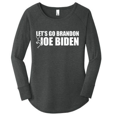 Let's Go Brandon F Joe Biden Funny Women's Perfect Tri Tunic Long Sleeve Shirt