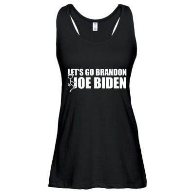 Let's Go Brandon F Joe Biden Funny Ladies Essential Flowy Tank
