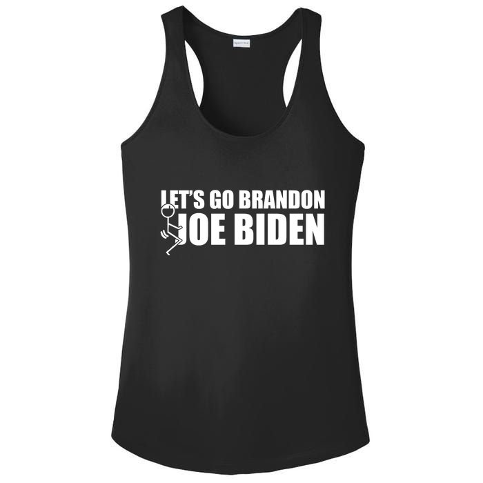 Let's Go Brandon F Joe Biden Funny Ladies PosiCharge Competitor Racerback Tank