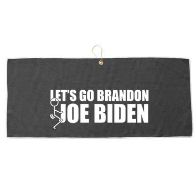 Let's Go Brandon F Joe Biden Funny Large Microfiber Waffle Golf Towel