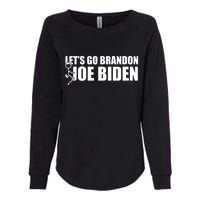 Let's Go Brandon F Joe Biden Funny Womens California Wash Sweatshirt