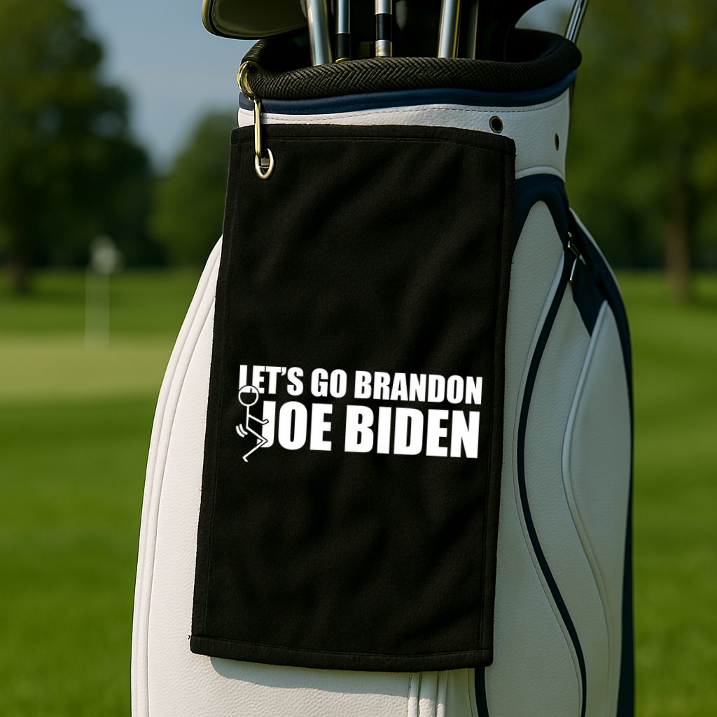 Let's Go Brandon F Joe Biden Funny Golf Towel