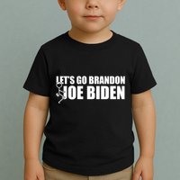 Let's Go Brandon F Joe Biden Funny Toddler T-Shirt