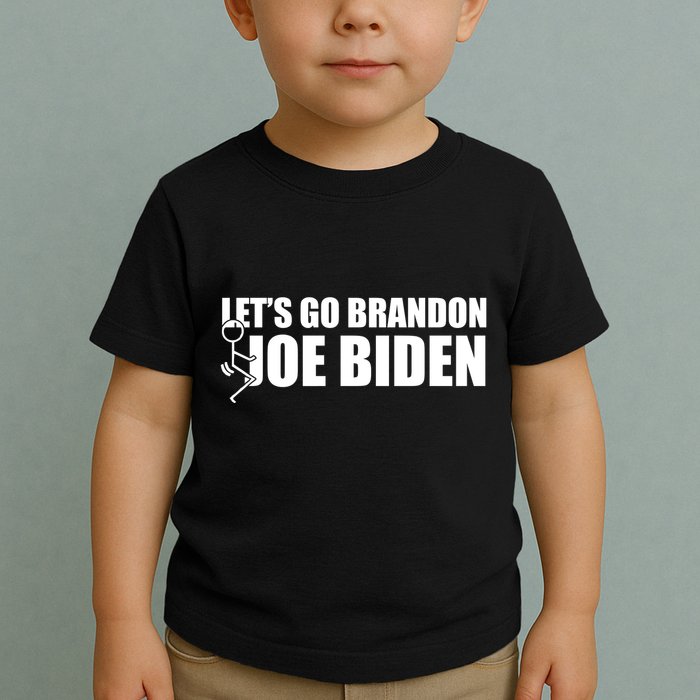 Let's Go Brandon F Joe Biden Funny Toddler T-Shirt
