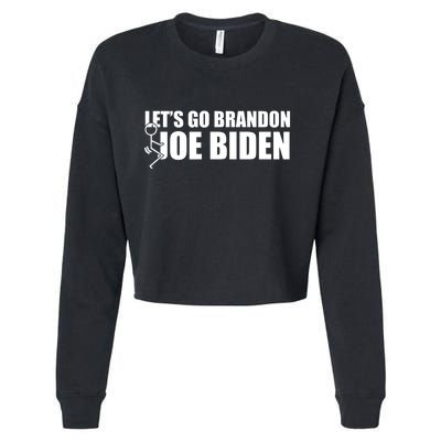 Let's Go Brandon F Joe Biden Funny Cropped Pullover Crew