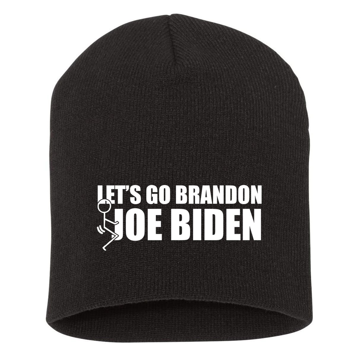 Let's Go Brandon F Joe Biden Funny Short Acrylic Beanie